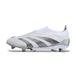 Adidas Predator 30 Elite Laceless White and Gray Firm Ground FG Football Boot