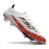 Adidas F50+ Elite White and Orange Firm Ground FG Football Boot