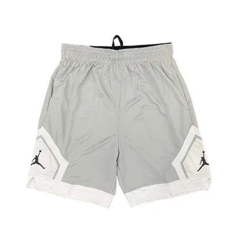 Jordan Grey and White Shorts - Grey/White Panel