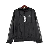 Adidas Black Windbreaker Jacket