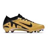 Nike Zoom Mercurial Vapor 15 Elite Gold and Black Firm Ground FG Kids Football Boot