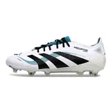 Adidas Predator 25 Elite White and Blue Firm Ground FG Football Boot