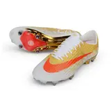 Nike Air Zoom Mercurial Superfly 11 Elite White and Golden CR7 Mixed Studs SG Football Boot