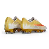 Nike Air Zoom Mercurial Superfly 11 Elite White and Golden CR7 Mixed Studs SG Football Boot