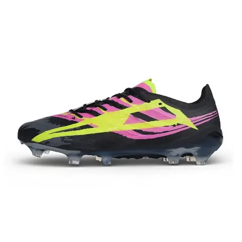 Adidas Predator 27 Elite Black, Pink and Yellow Firm Ground FG Football Boot