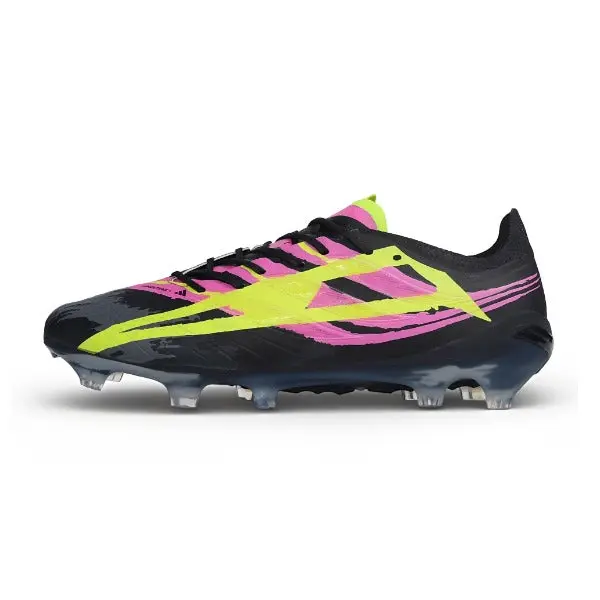 Adidas Predator 27 Elite Black, Pink and Yellow Firm Ground FG Football Boot