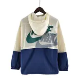 Nike Beige Blue Windbreaker Jacket