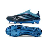 Adidas F50 Elite Laceless Blue and Black Firm Ground FG Football Boot
