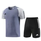 Adidas Grey Training Set T-Shirt and Shorts