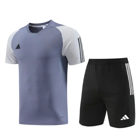 Adidas Grey Training Set T-Shirt and Shorts