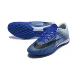 Nike Air Zoom Mercurial Superfly 11 Elite Dark Blue and White Turf TF Kids Football Boot - Blue/Grey Black Swoosh