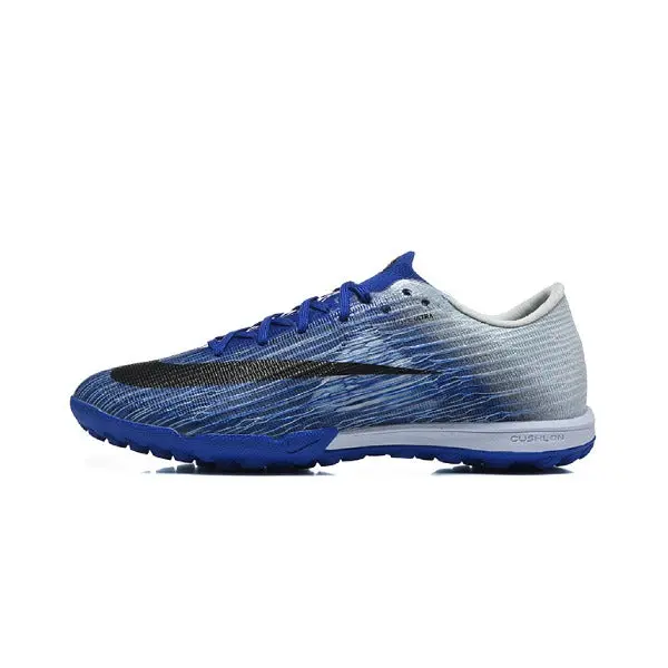 Nike Air Zoom Mercurial Superfly 11 Elite Dark Blue and White Turf TF Kids Football Boot - Blue/Grey Black Swoosh