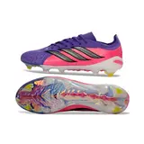 Adidas Predator 26 Elite Pink and Purple Firm Ground FG Football Boot