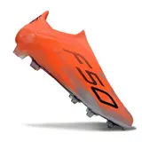 Adidas F50 Elite Laceless Orange Firm Ground FG Football Boot - Red Orange
