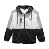 Nike White and Black Windbreaker Jacket - White/Black
