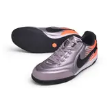 Nike Tiempo Streetgato Gray and Orange Indoor IC Football Boot