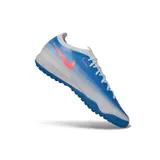 Nike Air Zoom Mercurial Vapor 17 Elite Blue and White Turf TF Kids Football Boot - Sky Blue/Pink