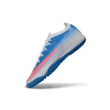 Nike Air Zoom Mercurial Vapor 17 Elite Blue and White Turf TF Kids Football Boot - Sky Blue/Pink