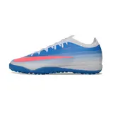 Nike Air Zoom Mercurial Vapor 17 Elite Blue and White Turf TF Kids Football Boot - Sky Blue/Pink