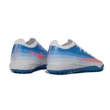 Nike Air Zoom Mercurial Vapor 17 Elite Blue and White Turf TF Kids Football Boot - Sky Blue/Pink