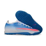 Nike Air Zoom Mercurial Vapor 17 Elite Blue and White Turf TF Kids Football Boot - Sky Blue/Pink