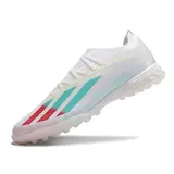 Adidas X Crazyfast.1 White Pink and Blue Turf TF Football Boot