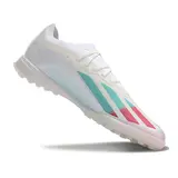 Adidas X Crazyfast.1 White Pink and Blue Turf TF Football Boot