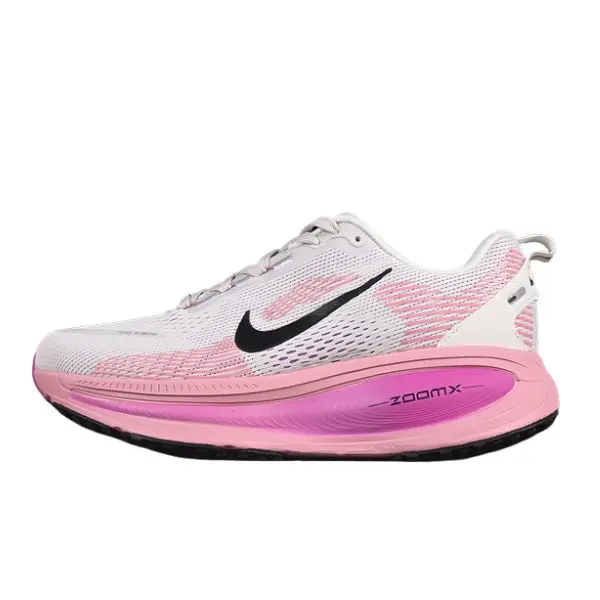 Nike Air Zoom Vomero 18 White and Pink Running Shoes - Light Pink/Purple