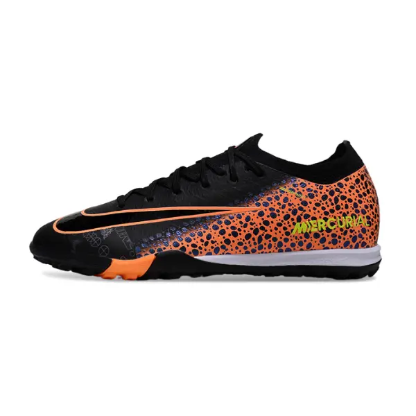 Nike Zoom Mercurial Vapor 16 Elite Black and Orange Turf TF Football Boot