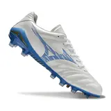 Mizuno Morelia Neo IV Pro White and Blue Firm Ground FG Football Boot
