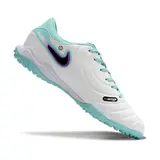 Nike Tiempo 10 Legend Academy White and Blue Turf TF Football Boot