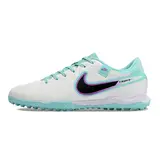 Nike Tiempo 10 Legend Academy White and Blue Turf TF Football Boot