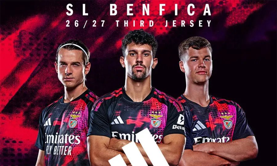 Benfica 2026/27: black and red look to the Campus’s future — Kit launch presentation.