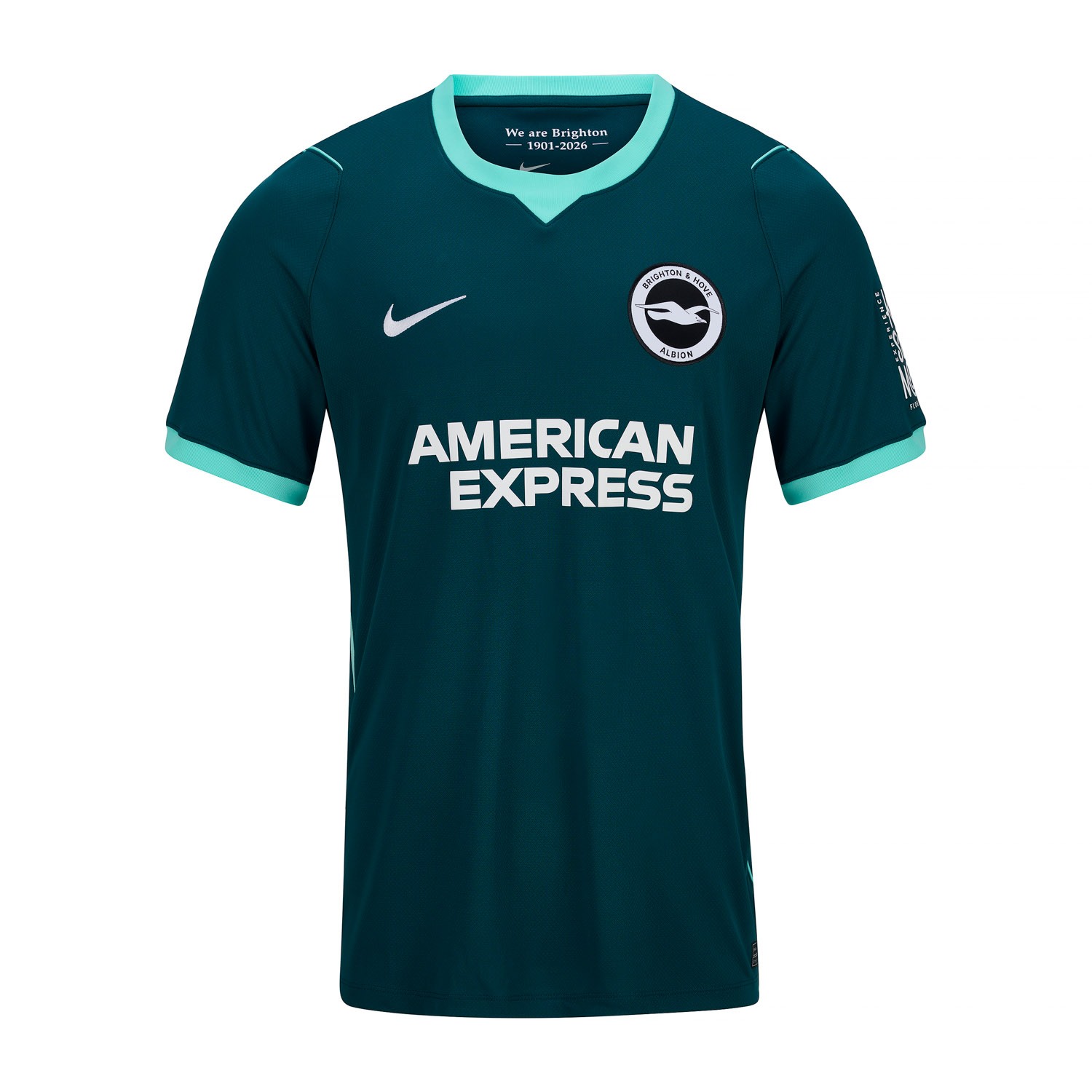 Brighton 2026/27: the coastal landscape inspires the third shirt — View of the kit.
