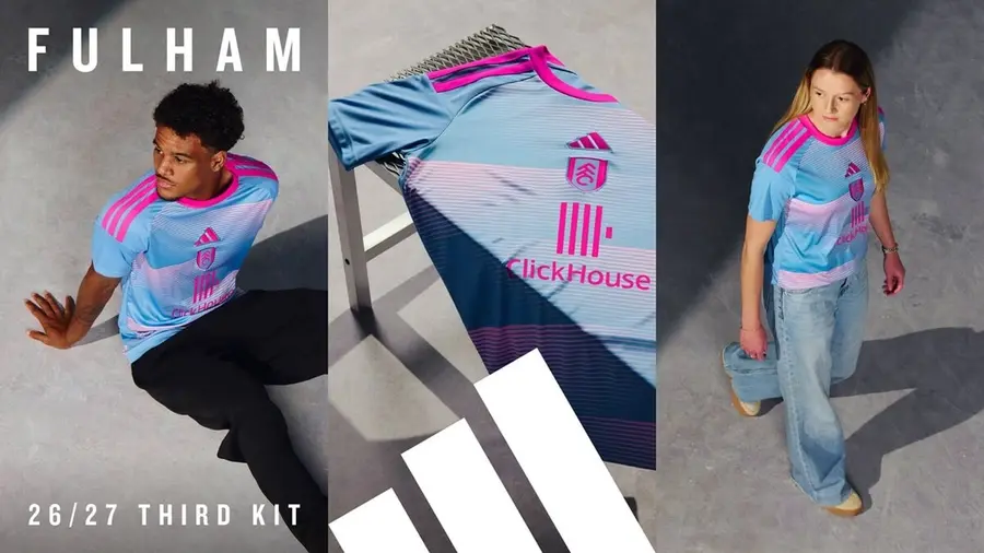 Fulham 2026/27: blue and pink energise the third shirt — Kit launch presentation.