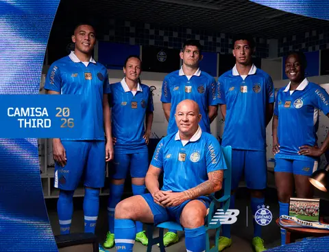 Grêmio 2026: a third shirt remembering 1996 — Kit launch presentation.
