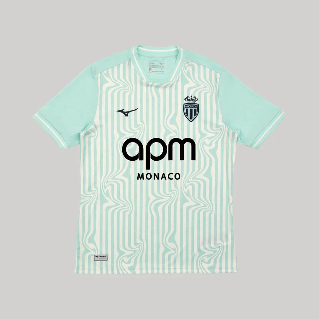 Monaco 2026/27: mint green and flowing lines on the third shirt — Kit details.