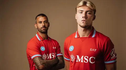 Napoli 2026/27: a red third shirt for the centenary — Kit launch presentation.