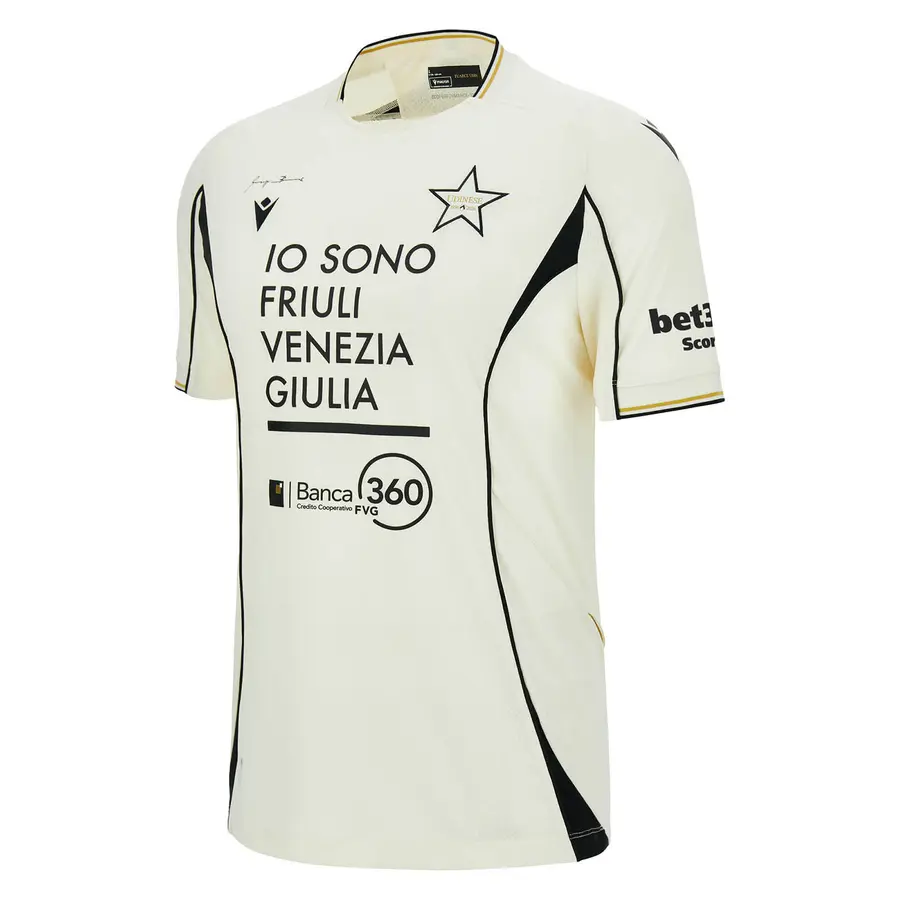 Udinese 2026/27: cream, black and geometry on the third shirt · 3