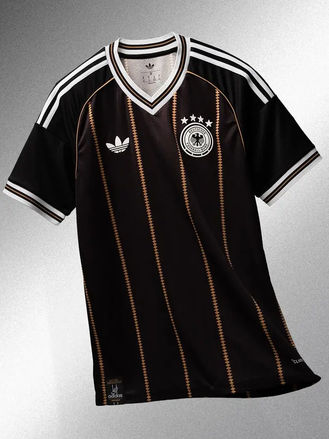 Germany 2026: black and gold details for adidas’ farewell · presentation photographs