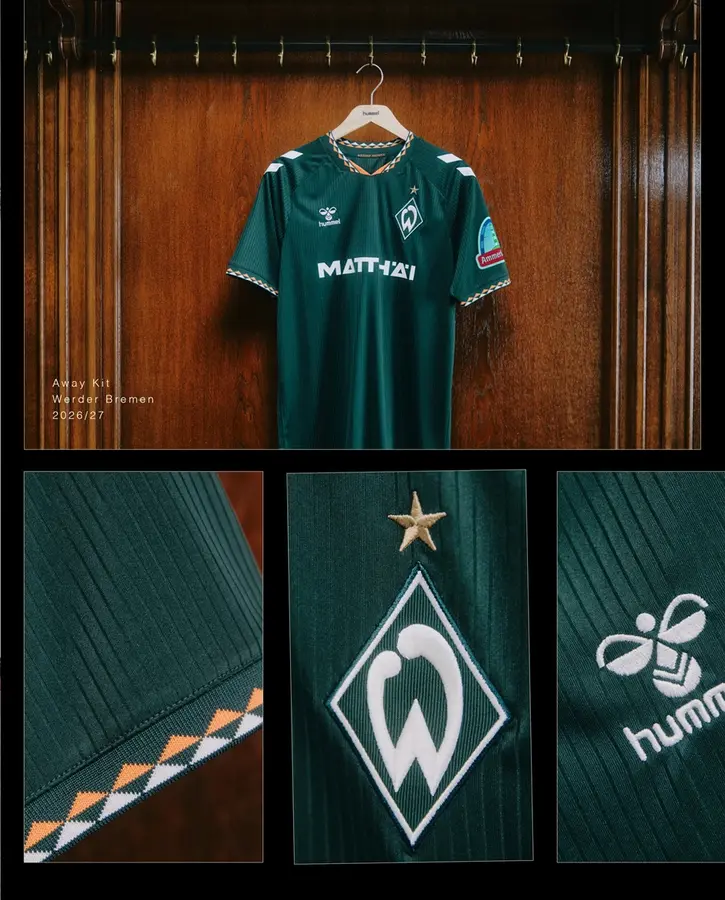 Werder 2026/27: dark green defines the away shirt · 3