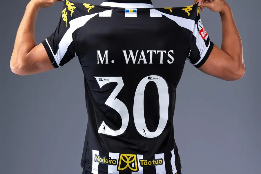 Nacional da Madeira 2026/27: black and white stripes with Kappa · 3