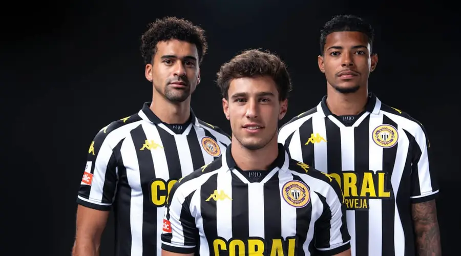 Nacional da Madeira 2026/27: black and white stripes with Kappa · presentation photographs
