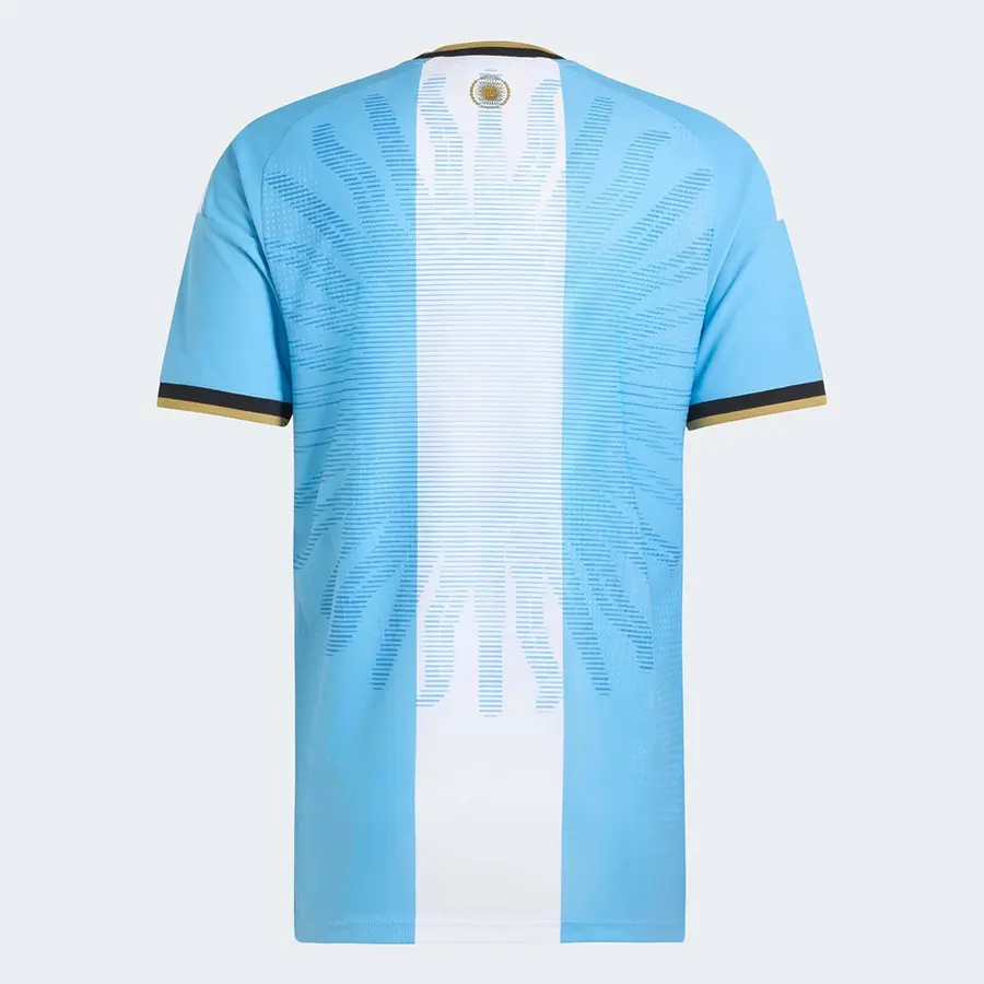 Argentina and Messi: sky blue, white and gold details · 2