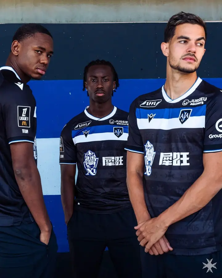 Auxerre 2026/27: away shirt · presentation photographs